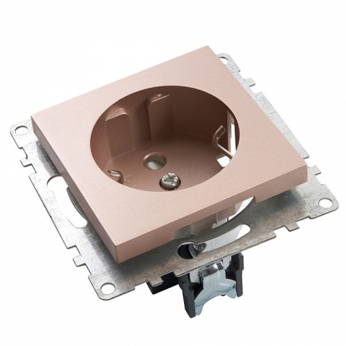 Розетка с заземлением и со шторкой, без рамки Stekker Катрин 39596 в Нижнем Новгороде фото 4