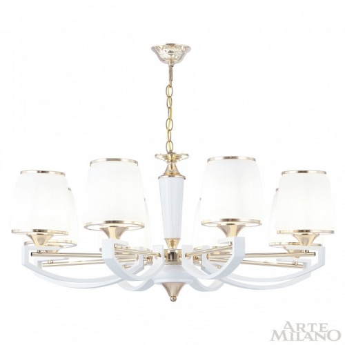 Подвесная люстра Arte Milano Florentia-2457 302457/8 Wh/Gd в Нижнем Новгороде фото 9