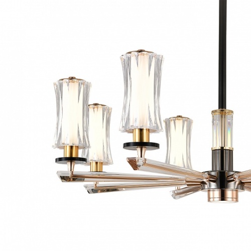 Люстра на штанге Indigo Grandioso 13038/8R Black в Нижнем Новгороде фото 2