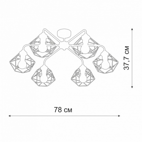 Потолочная люстра Vitaluce V42580 V42580-0/6PL в Нижнем Новгороде фото 2