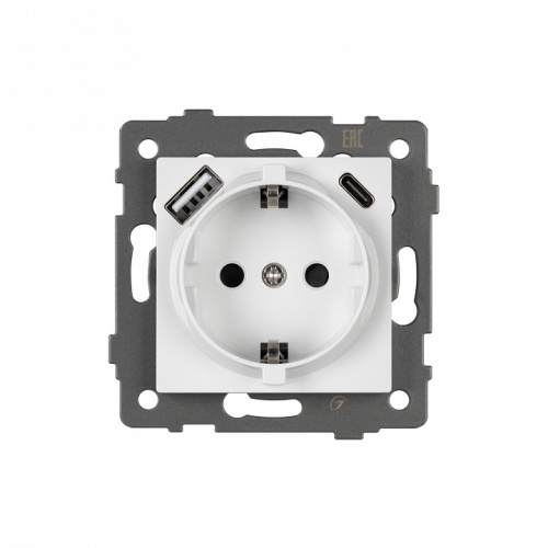 Розетка с заземлением и 2хUSB type A и C, без рамки Arlight SCT 049822 в Нижнем Новгороде фото 3