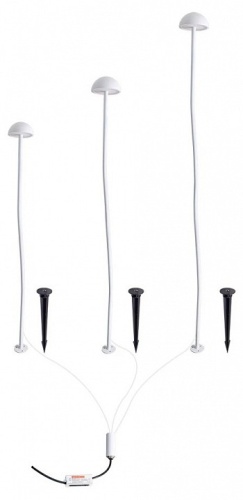 Наземный низкий светильник Arte Lamp MOTUS A1081PA-3WH в Нижнем Новгороде