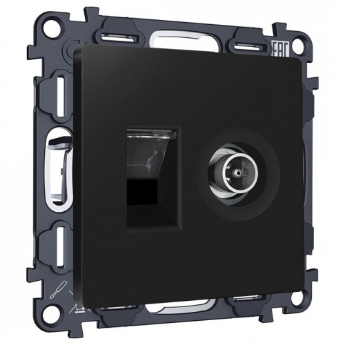 ТВ-розетка и розетка Ethernet RJ-45 без рамки Ambrella Volt ALFA MA812510 в Нижнем Новгороде