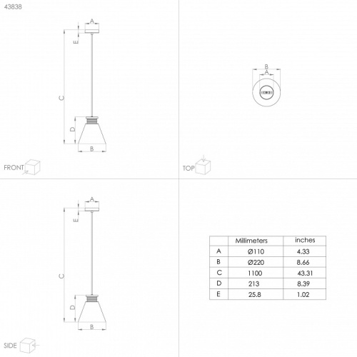 Подвесной светильник Eglo Twicken 43838 в Нижнем Новгороде фото 2
