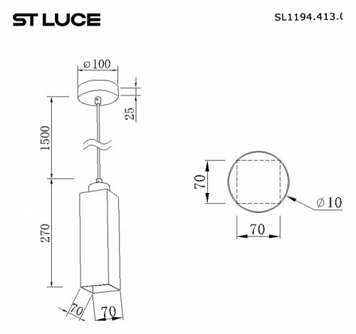 Подвесной светильник ST-Luce Earthy SL1194.413.01 в Геленджике фото 4