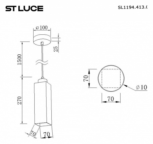 Подвесной светильник ST-Luce Earthy SL1194.413.01 в Архангельске фото 4