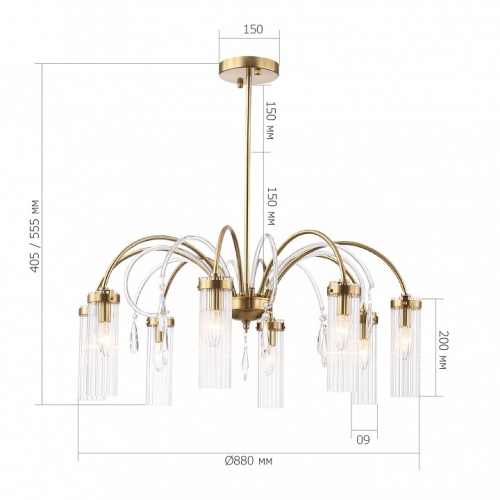 Люстра на штанге ST-Luce Luminera SL1401.303.10 в Нижнем Новгороде фото 5