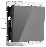 Выключатель проходной одноклавишный без рамки Werkel графит акрил W1112044 в Нижнем Новгороде