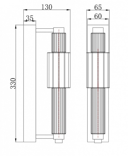 Бра Maytoni Verticale MOD308WL-L9GR3K в Карачеве фото 3