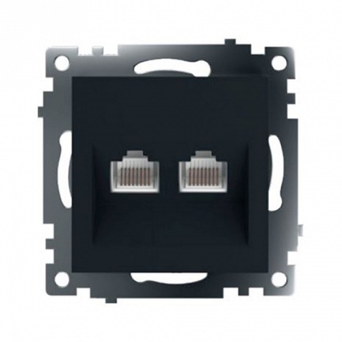 Розетка двойная Ethernet RJ-45 без рамки Stekker Катрин 50007 в Нижнем Новгороде фото 10