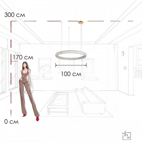 Подвесной светильник Loft it Oslo 10407/1000 в Нижнем Новгороде фото 10