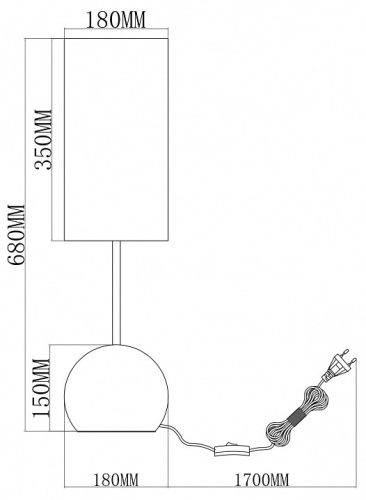 Настольная лампа декоративная Moderli Flint V11589-1T в Нижнем Новгороде фото 2