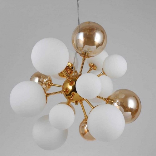 Подвесная люстра LUMINA DECO Galaksida LDP 8565-10/16 GD+TEA в Нижнем Новгороде фото 2