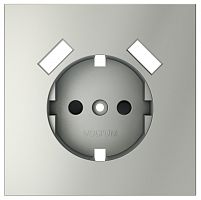 Накладка для розетки с заземлением и со шторками и 2хUSB type A Voltum S70 VLS000905 в Нижнем Новгороде