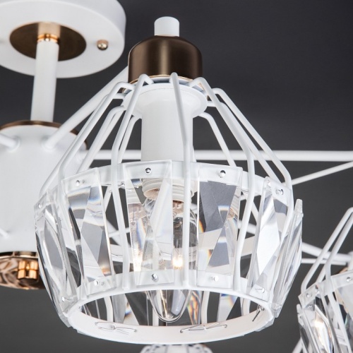 Люстра на штанге Eurosvet Lord 70075/8 белый в Нижнем Новгороде фото 6