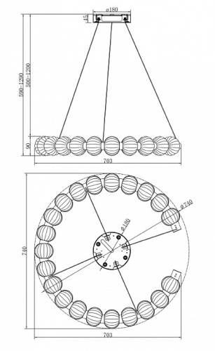 Подвесной светильник Maytoni Amulet MOD555PL-L26CH4K в Нижнем Новгороде фото 7