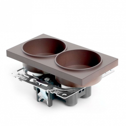 Розетка двойная без заземления и со шторкой, без рамки Stekker Катрин 49026 в Нижнем Новгороде фото 5