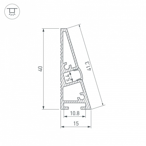 Профиль для плинтусов Arlight PLINTUS 052398 в Нижнем Новгороде фото 3