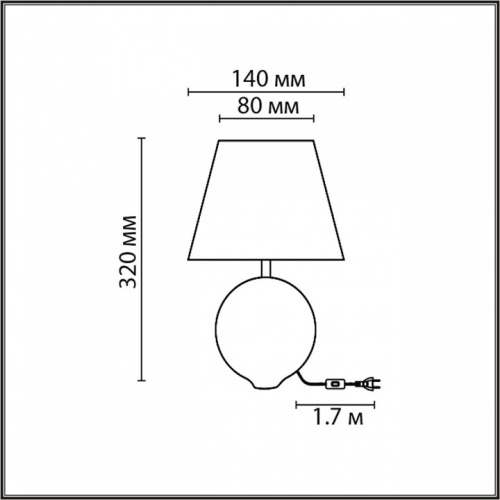 Настольная лампа декоративная Lumion Tapala 8140/1T в Нижнем Новгороде фото 2