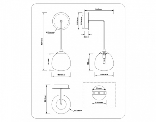 Бра Ambrella Light LH LH51005 в Нижнем Новгороде фото 6
