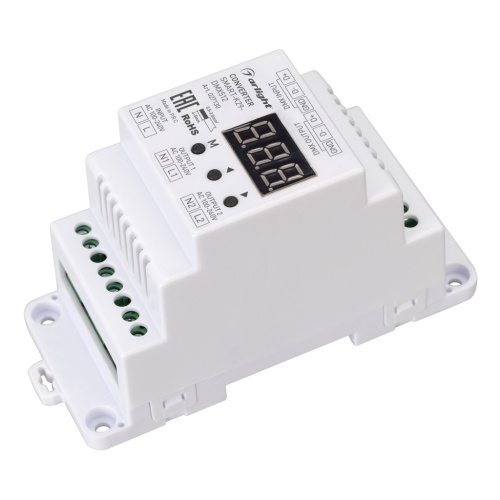 Конвертер SMART-K29-DMX512 (230V, 2x1.2A, TRIAC, DIN) (Arlight, Пластик) в Алуште