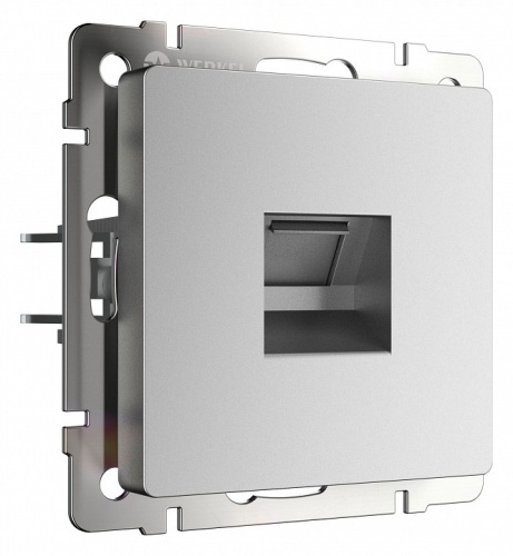 Розетка Ethernet RJ-45 без рамки Werkel серебряный матовый W1181065 в Нижнем Новгороде