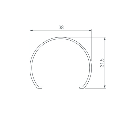 Экран ARH-POWER-W154-2000 OPAL (Arlight, Пластик) в Ермолино фото 2