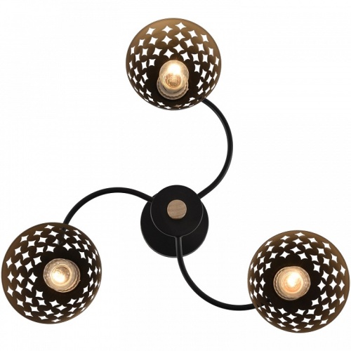 Люстра на штанге 01515-0.3-03 BK+WOOD в Нижнем Новгороде фото 4