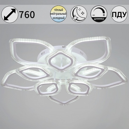 Потолочная люстра 09827 09827-3.3-5+5 WH в Нижнем Новгороде фото 7