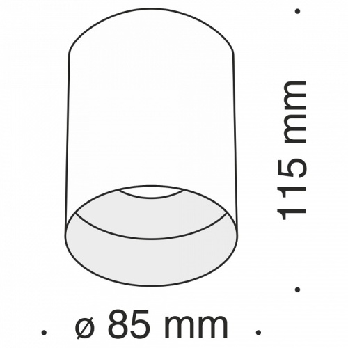 Накладной светильник Maytoni Slim C014CL-01B в Яранске фото 3