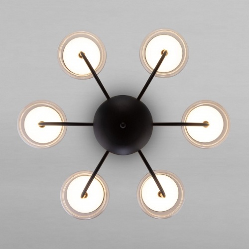 Люстра на штанге Eurosvet Fungo 50388 LED черный в Нижнем Новгороде фото 3