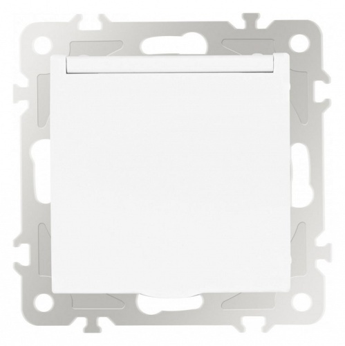 Розетка влагозащищенная с заземлением и со шторкой с крышкой Arte Milano am-206 206.41-1.white в Нижнем Новгороде фото 6