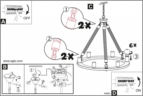 Подвесной светильник Eglo Findlay 49694 в Нижнем Новгороде фото 4