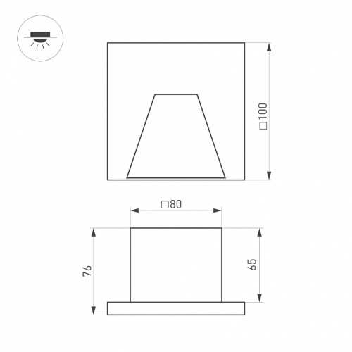 Встраиваемый светильник Arlight LT-TIE 051052 в Нижнем Новгороде фото 2