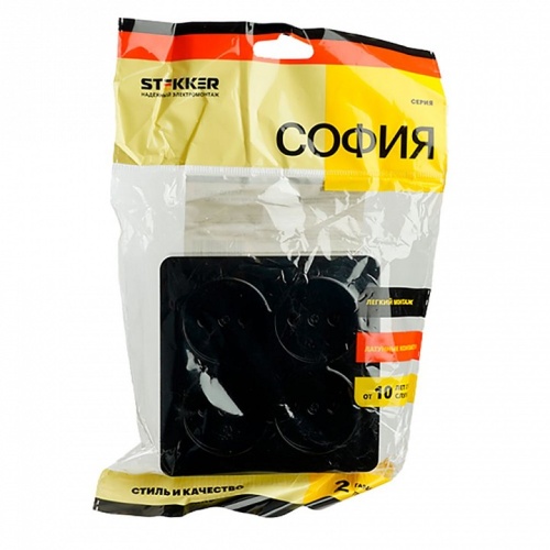 Розетка четверная без заземления Stekker София 49321 в Нижнем Новгороде фото 6