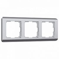 Рамка на 3 поста Werkel Stream (серебряный) W0032106 в Нижнем Новгороде