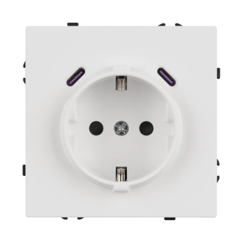 Розетка с заземлением и со шторкой и 2хUSB C, без рамки Arlight NOBE 061818(1) в Нижнем Новгороде фото 4