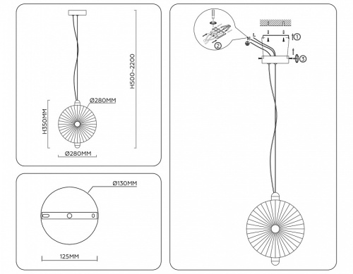 Подвесной светильник Ambrella Light LH LH31145 в Нижнем Новгороде фото 8