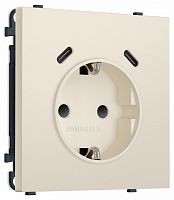 Розетка с заземлением и со шторкой и 2хUSB C, без рамки Ambrella Volt MS MS330510 в Нижнем Новгороде