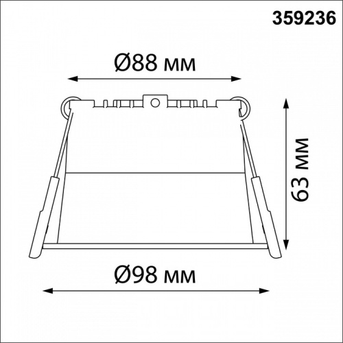 Встраиваемый светильник Novotech Tran 359236 в Ревде фото 3