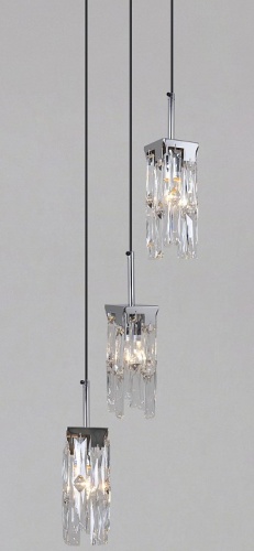 Подвесная люстра ILLUMICO  IL3600-3PSQ-26 CR DS в Нижнем Новгороде