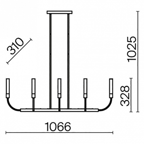 Люстра на штанге Maytoni Deja Vu MOD423CL-08C в Нижнем Новгороде фото 4