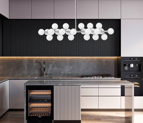 Люстра на штанге LUMINA DECO Marsiada LDP 6033-24 CHR в Нижнем Новгороде фото 8