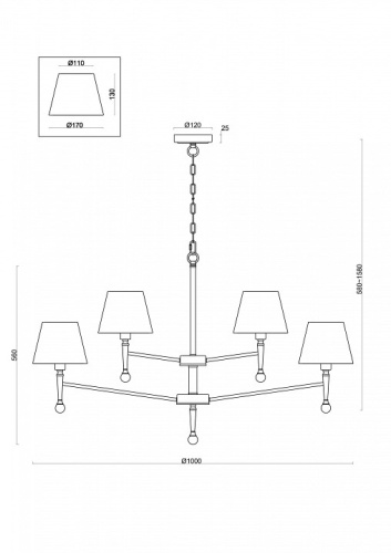 Подвесная люстра Freya Rosemary FR5190PL-12BS1 в Яранске фото 4