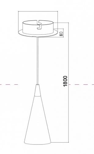 Подвесной светильник Maytoni Nevill P318PL-01B в Бородино фото 3