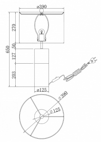 Настольная лампа декоративная Maytoni Bianco Z030TL-01BS в Нижнем Новгороде фото 4