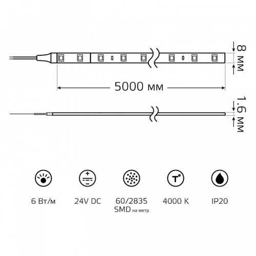 Лента светодиодная Gauss  23637042006 в Нижнем Новгороде фото 6