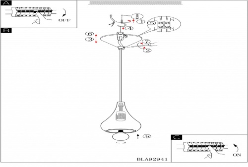 Подвесной светильник Eglo Nibbia 92941 в Нижнем Новгороде фото 2