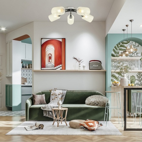 Потолочная люстра Arte Milano Napoli-326207 326207/5 CR.BK в Нижнем Новгороде фото 2