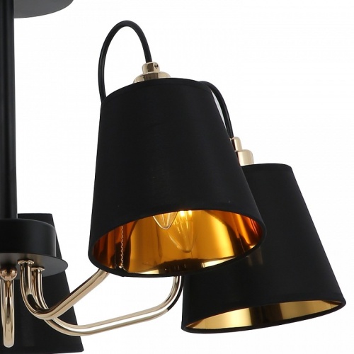 Люстра на штанге ILLUMICO  IL6120-5COU-79 BK GD в Нижнем Новгороде фото 2